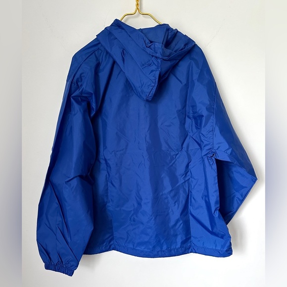 NWOT Luna Pier Blue Pullover Half Zip Hooded Windbreaker Jacket Men’s Sz Large - Picture 3 of 7